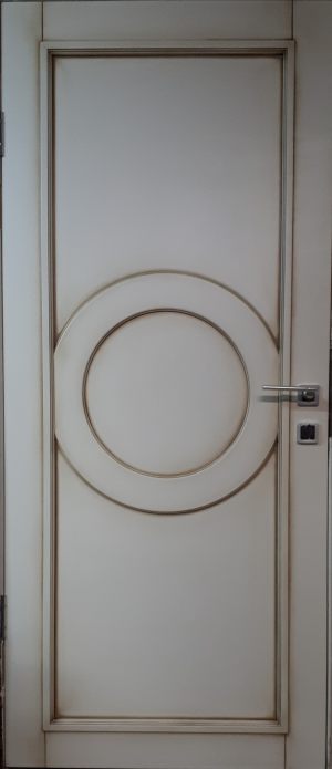 Межкомнатная дверь в профиле массив (эмаль с патиной) Липецк
